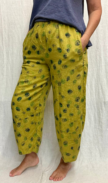 Hanky Linen Ink Spot Lantern Pant (Other color available)