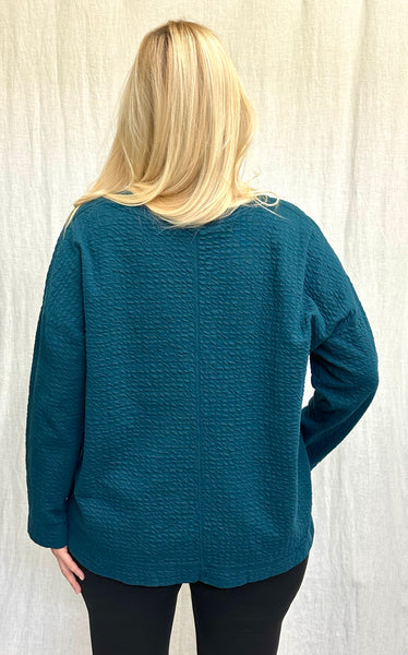Cotton Puckered Doublecloth Sweatshirt (More colors available)
