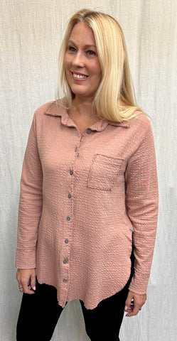 Cotton Pucker Double Cloth Button Shirt (Other color available)