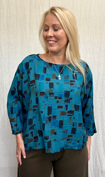 Rayon Parachute Sea Glass Crop Top (Other color available)