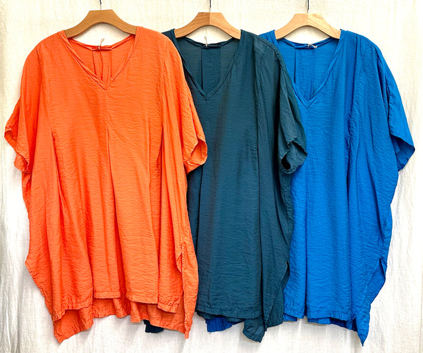 Rayon Parachute One Size Pleat Top (More colors available)