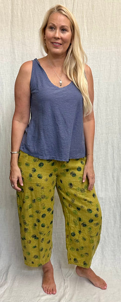 Hanky Linen Ink Spot Lantern Pant (Other color available)
