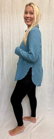 Cotton Pucker Double Cloth Button Shirt (Other color available)