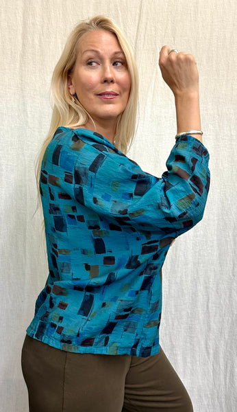 Rayon Parachute Sea Glass Crop Top (Other color available)