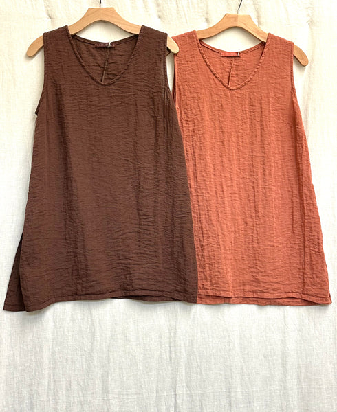 Rayon Fall Parachute Side Slit Tank