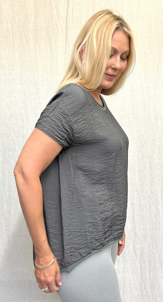 Rayon Parachute Back Pleat Top (Other color available)
