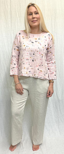 Linen Button Trouser (Other color available)