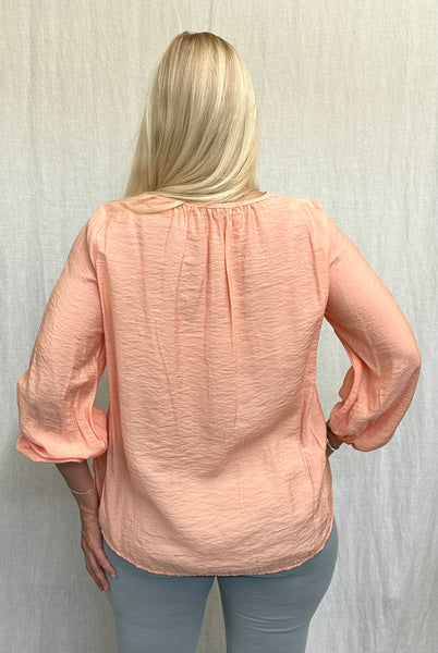 Rayon Parachute Balloon Sleeve Top (New color!)