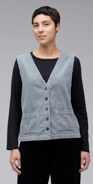 Lux Cord V-Neck Vest