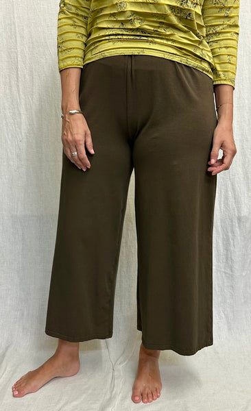 Cotton Lycra Wide Leg Crop Pant (New colors!)
