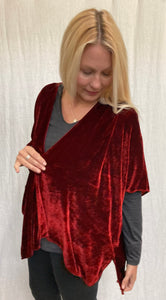 Rayon Silk Velvet Shawl Cardi (Other color available)