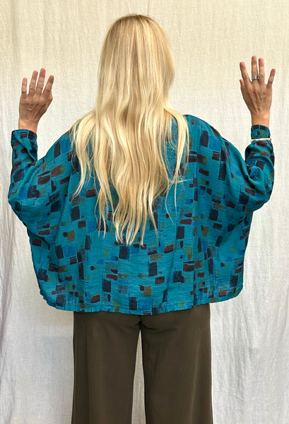 Rayon Parachute Sea Glass Crop Top (Other color available)