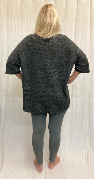 Cotton Rayon Charcoal Doublecloth One Size Pullover (More colors available)