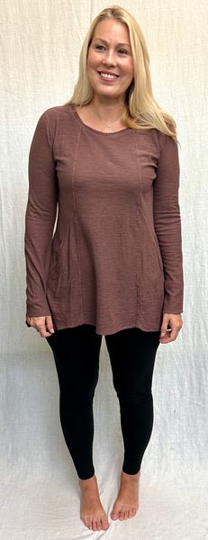Cotton Linen Jersey Pocket Top