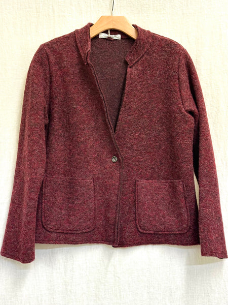 Boiled Wool Crop A-Line Jacket