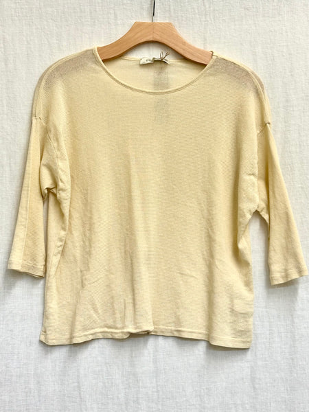 Cotton Tulle Drop Shoulder Tee