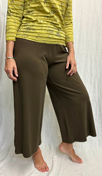 Cotton Lycra Wide Leg Crop Pant (New colors!)