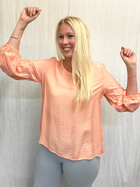 Rayon Parachute Balloon Sleeve Top (New color!)