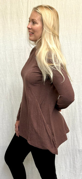 Cotton Linen Jersey Pocket Top