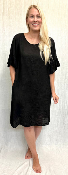 Rayon Parachute Ruffle Sleeve Dress (New color!)
