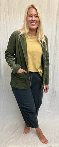 Cotton Lux Cord Pocket Blazer (Other color available)