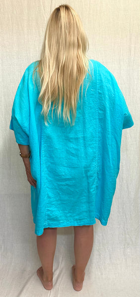 Hanky Linen Kimono Shirt Dress