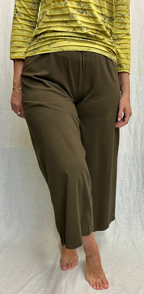Cotton Lycra Wide Leg Crop Pant (New colors!)