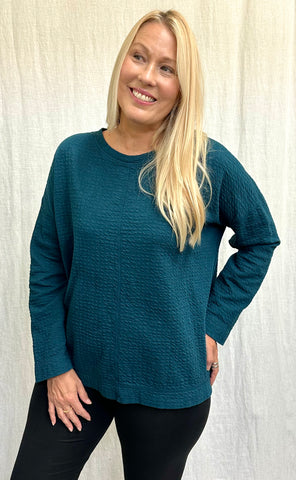 Cotton Puckered Doublecloth Sweatshirt (More colors available)