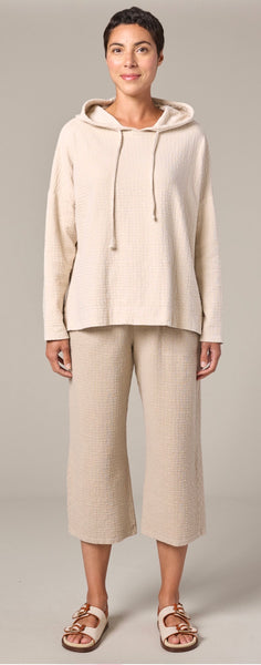 Cotton Pucker Double Cloth Easy Crop Pants (Other colors available)