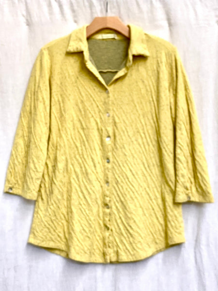 Cotton Speckle Double-face 3/4 Sleeve Shirt