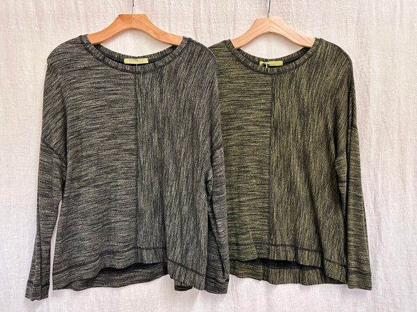Marled Rayon Knit Sweatshirt (Other colors available)