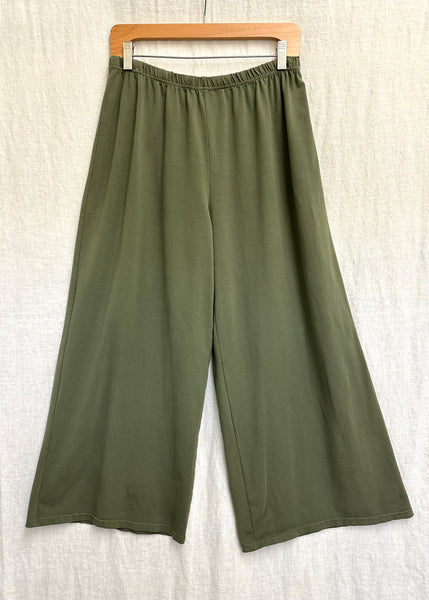 Cotton Lycra Wide Leg Crop Pant
