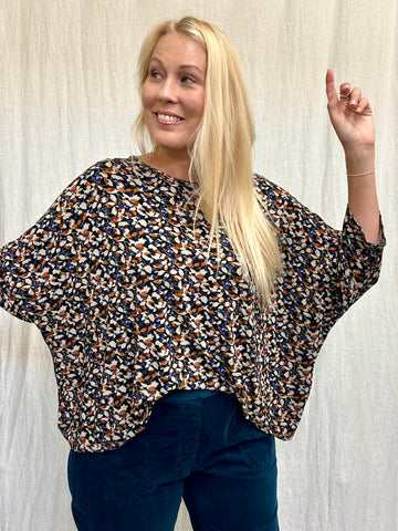Fall Leaf Jersey Crop Top