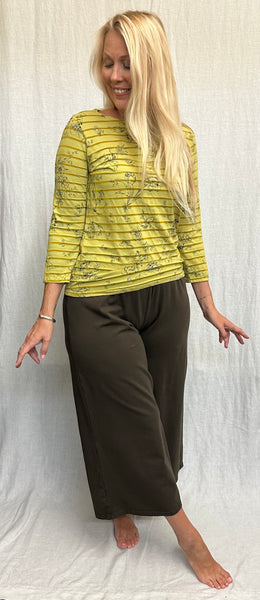 Cotton Lycra Wide Leg Crop Pant (New colors!)