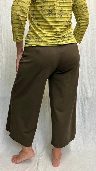 Cotton Lycra Wide Leg Crop Pant (New colors!)