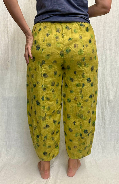 Hanky Linen Ink Spot Lantern Pant (Other color available)