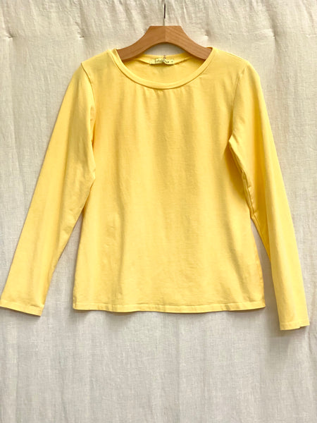 Lightweight Cotton Lycra Long Sleeve Crew Tee (New color!)