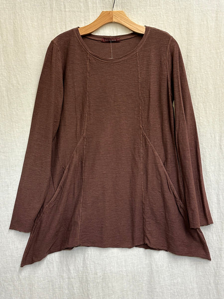 Cotton Linen Jersey Pocket Top