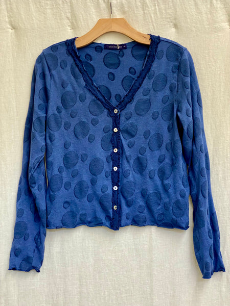 Cotton Dot Jacquard Crop Cardi (New color!)