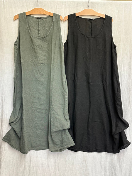 Hanky Linen Tie Dress (MORE New colors!)