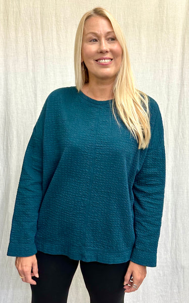 Cotton Puckered Doublecloth Sweatshirt (More colors available)