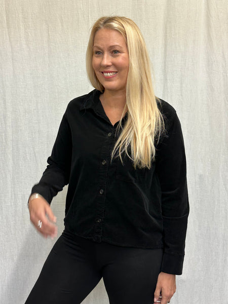 Cotton Mini Cord Crop Jacket