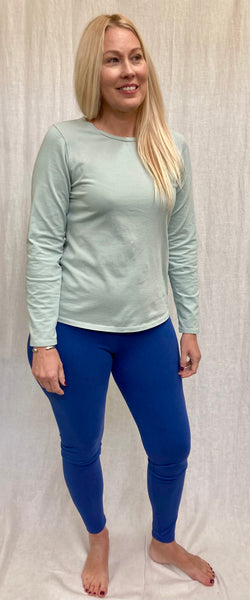 Lightweight Cotton Lycra Long Sleeve Crew Tee (Other color available)