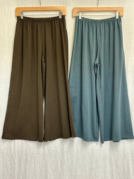 Cotton Lycra Wide Leg Crop Pant (New colors!)