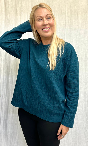 Cotton Puckered Doublecloth Sweatshirt (More colors available)