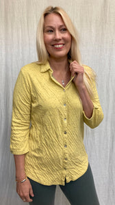 Cotton Speckle Double-face 3/4 Sleeve Shirt