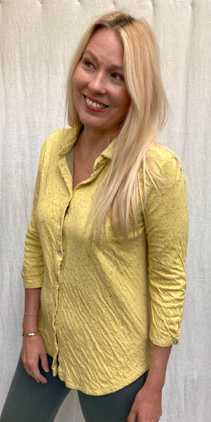 Cotton Speckle Double-face 3/4 Sleeve Shirt