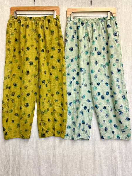 Hanky Linen Ink Spot Lantern Pant (Other color available)