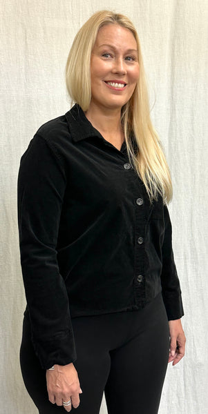 Cotton Mini Cord Crop Jacket