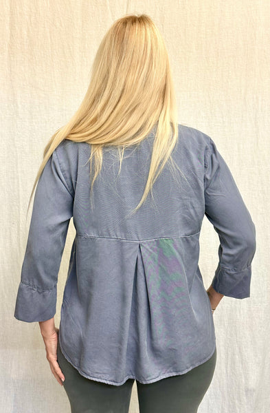 Solid Tencel Crop Easy Shirt (Other color available)